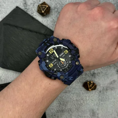 Чоловічий годинник Skmei 1637 Blue-Military