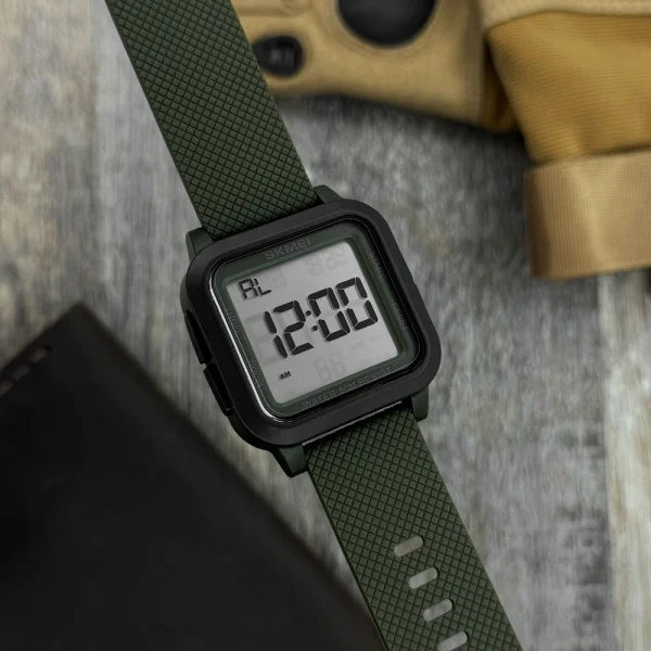 Чоловічий годинник Skmei 1894 Black-Military Wristband фото 6