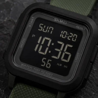 Мужские часы Skmei 1894 All Black-Military Wristband