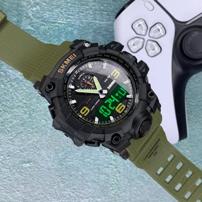 Чоловічий годинник Skmei 1586 Black-Military Wrisband