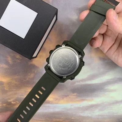 Чоловічий годинник Skmei 1213AG Black-Military Wristband