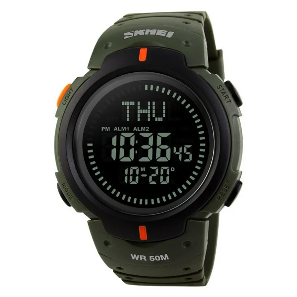Чоловічий годинник Skmei 1231AG Military Smart Watch + Compass фото 1