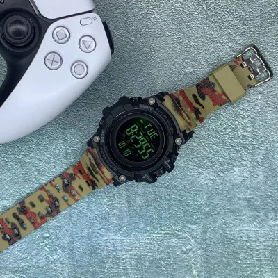 Чоловічий годинник Skmei 1384CMRD Black-Camo