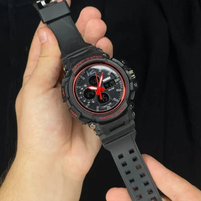 Чоловічий годинник Skmei 1343 (1343RD) Black-Red