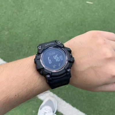 Чоловічий годинник Skmei 1356BK Black + Compass