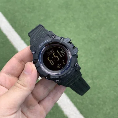 Чоловічий годинник Skmei 1356BK Black + Compass