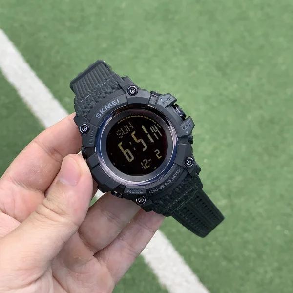 Чоловічий годинник Skmei 1356BK Black + Compass фото 5