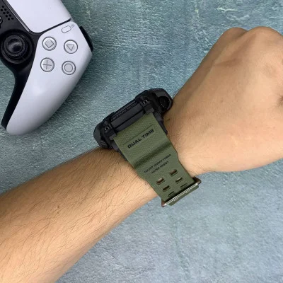 Чоловічий годинник Skmei 1358AG Army Green Smart Watch Compass
