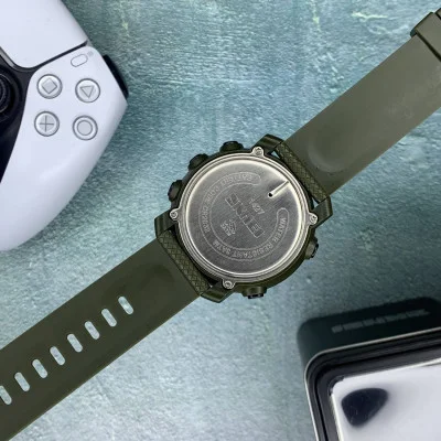 Чоловічий годинник Skmei 1427AG Army Green + Compass