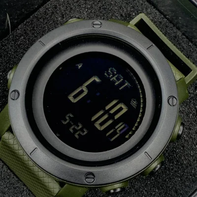 Чоловічий годинник Skmei 1427AG Army Green + Compass