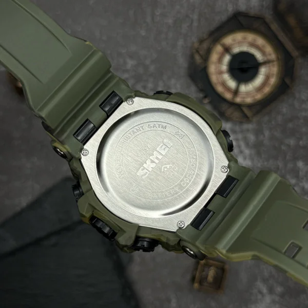 Чоловічий годинник Skmei 1637CMGN Camo Green. фото 9