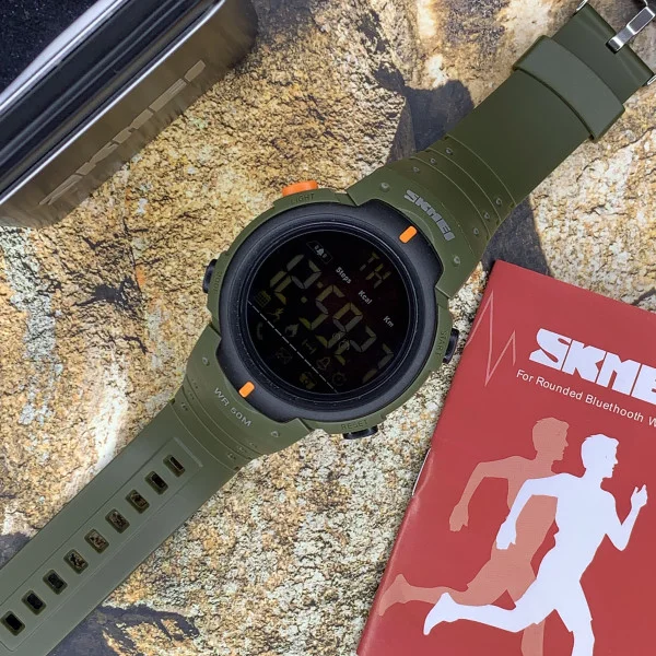 Чоловічий годинник Skmei 1301AG army green Smart Watch фото 4