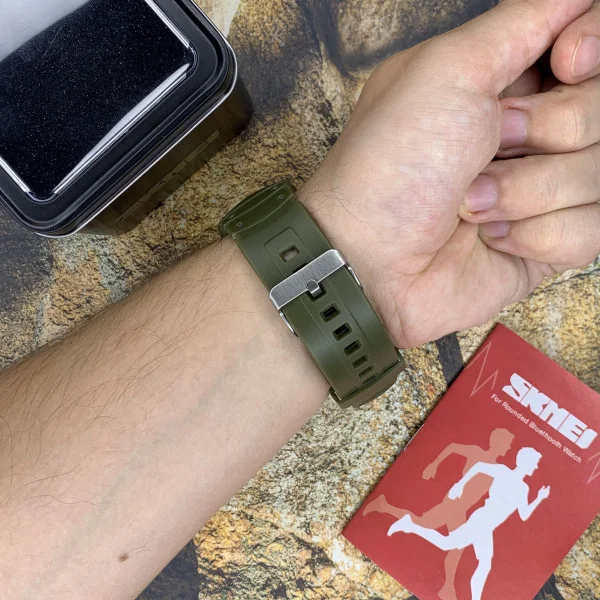 Чоловічий годинник Skmei 1301AG army green Smart Watch фото 6