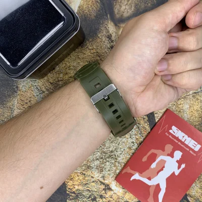 Чоловічий годинник Skmei 1301AG army green Smart Watch