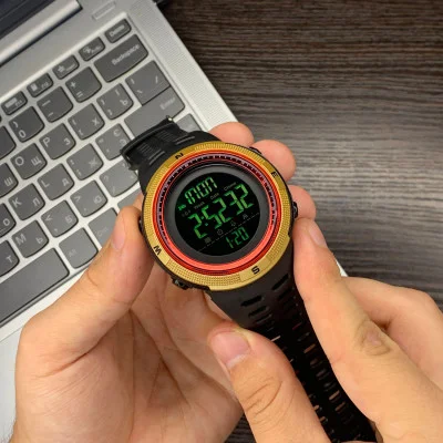Чоловічий годинник Skmei 1251GDRD Black-Gold-Red