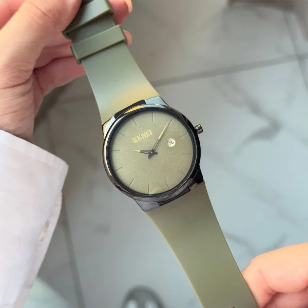 Жіночий годинник Skmei 1509AG Army Green фото 3