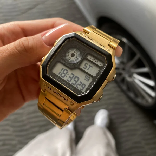 Чоловічий годинник Skmei 1335GD Gold фото 5