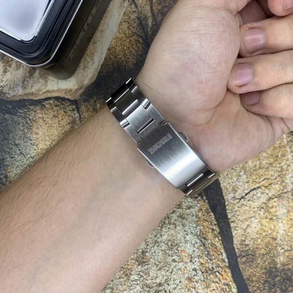 Чоловічий годинник Skmei 1335SI Silver фото 6