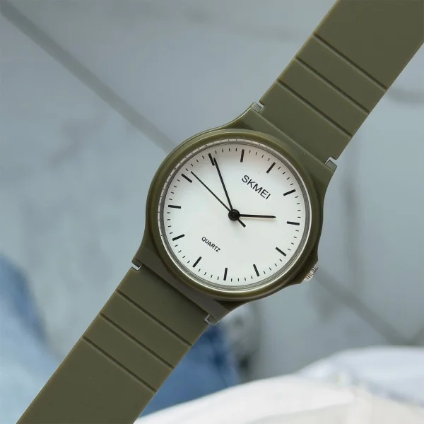 Жіночий годинник Skmei 1419AG Army Green фото 3