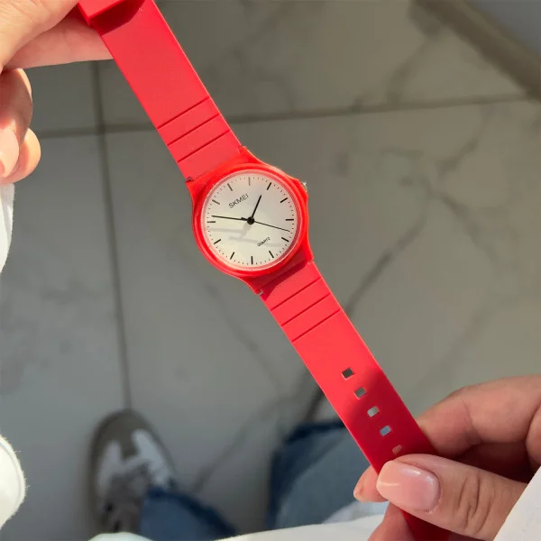 Жіночий годинник Skmei 1419RD Red фото 3