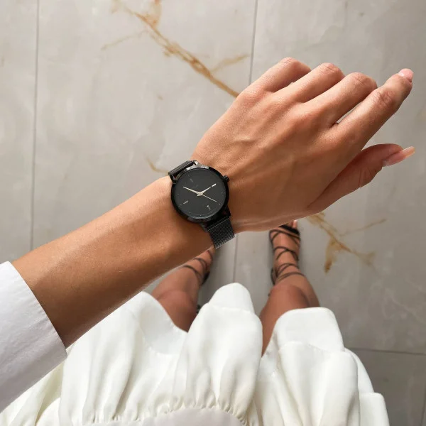 Жіночий годинник Skmei 1528BK Black фото 6
