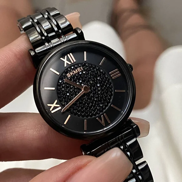 Жіночий годинник Skmei 1533BK Black фото 3