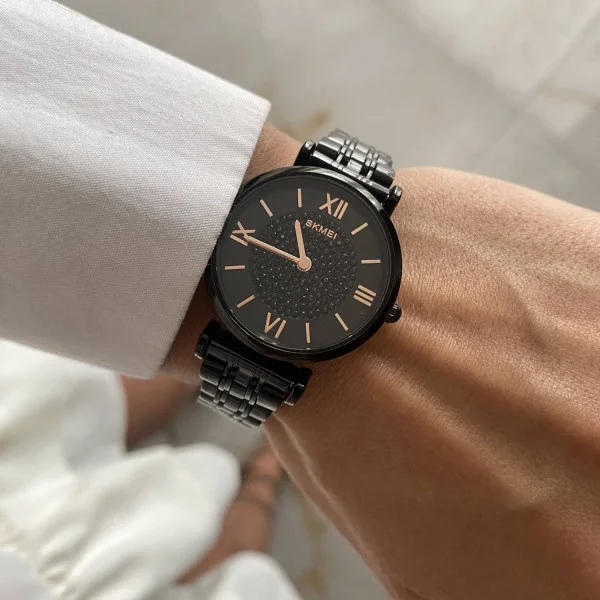 Жіночий годинник Skmei 1533BK Black фото 6