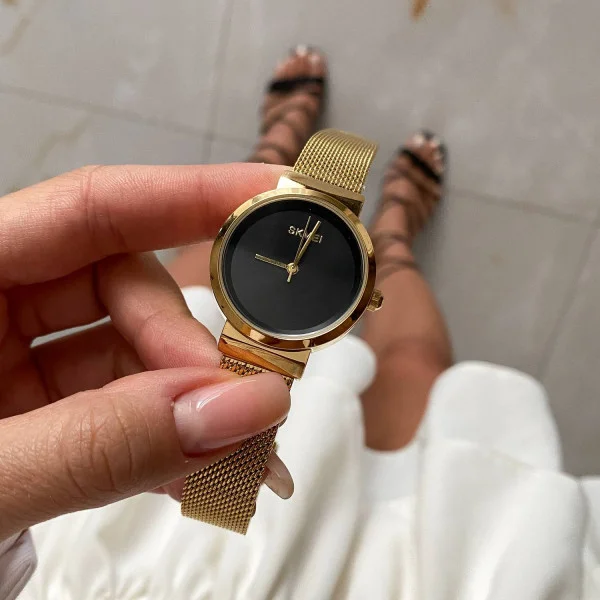 Жіночий годинник Skmei 1595GD Gold фото 6