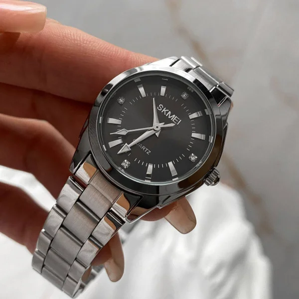 Жіночий годинник Skmei 1620SIBK Silver-Black фото 3