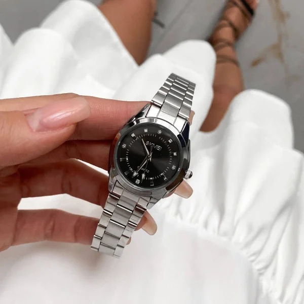 Жіночий годинник Skmei 1620SIBK Silver-Black фото 6