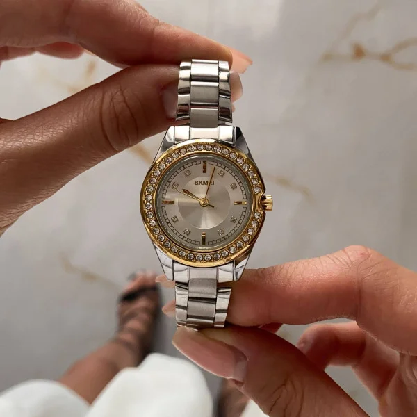 Жіночий годинник Skmei 1534GDSI Gold-Silver фото 3