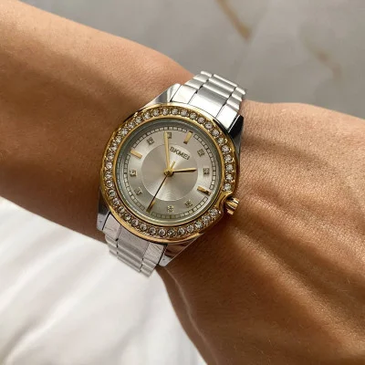Женские часы Skmei 1534GDSI Gold-Silver