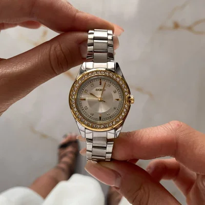 Женские часы Skmei 1534GDSI Gold-Silver
