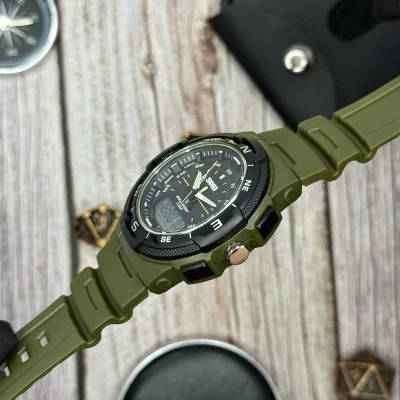 Чоловічий годинник Skmei 1454AG Army Green