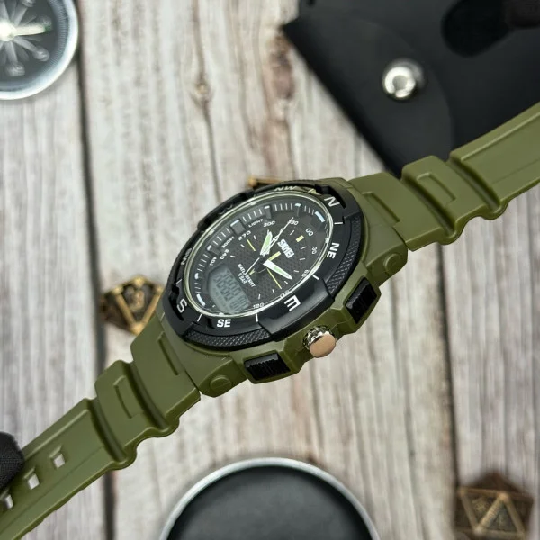 Мужские часы Skmei 1454AG Army Green фото 7