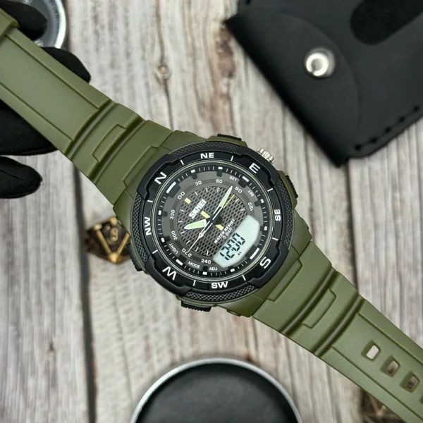 Мужские часы Skmei 1454AG Army Green фото 4