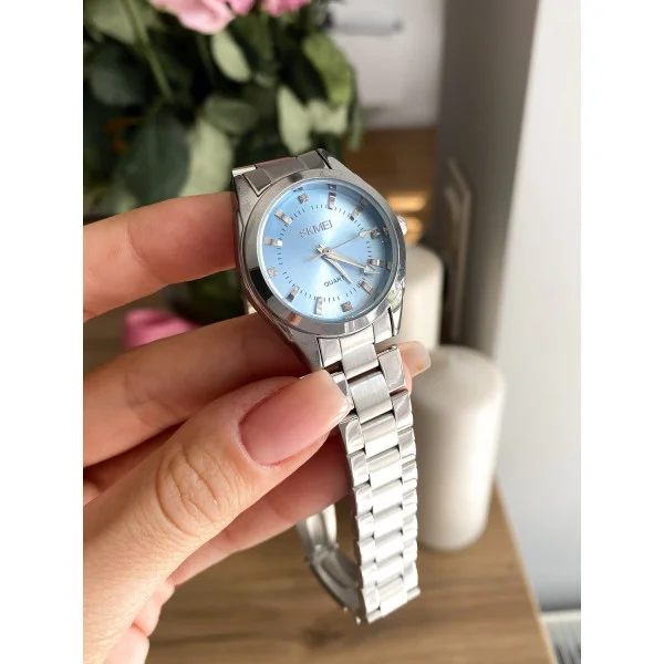 Жіночий годинник Skmei 1620SIBU Silver-Blue фото 4