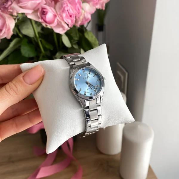 Жіночий годинник Skmei 1620SIBU Silver-Blue фото 5