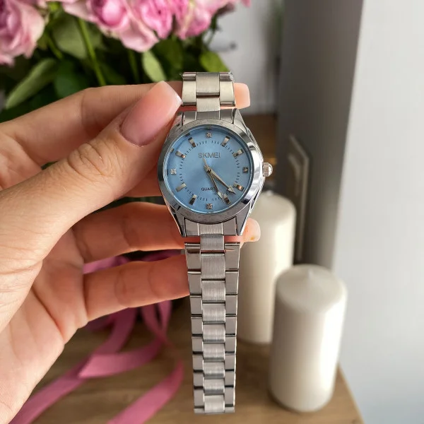 Женские часы Skmei 1620SIBU Silver-Blue фото 3