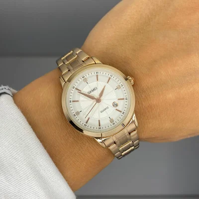 Женские часы Skmei 1819RGSI Rose Gold-Silver
