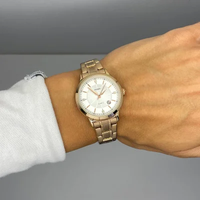 Женские часы Skmei 1819RGSI Rose Gold-Silver