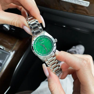 Жіночий годинник Skmei 1964SIGN Silver-Green