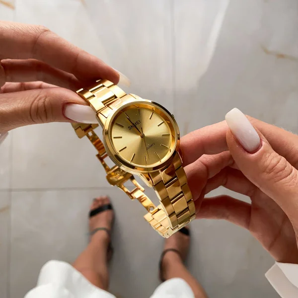 Жіночий годинник Skmei 1694GD Gold фото 4