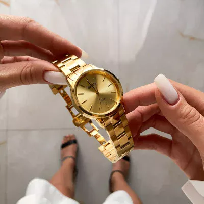 Женские часы Skmei 1694GD Gold