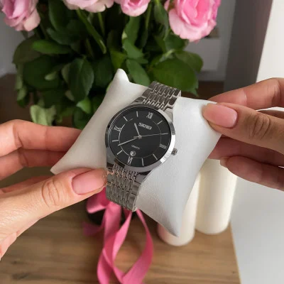 Жіночий годинник Skmei 9139BKSI-B Black-Silver B