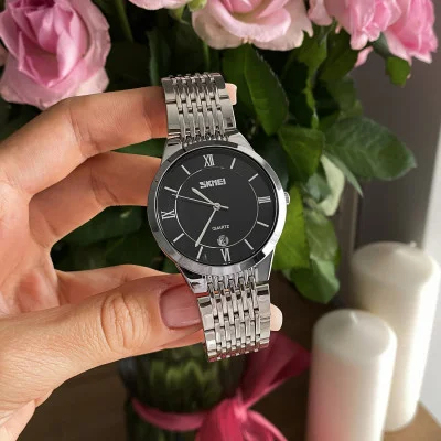Жіночий годинник Skmei 9139BKSI-B Black-Silver B