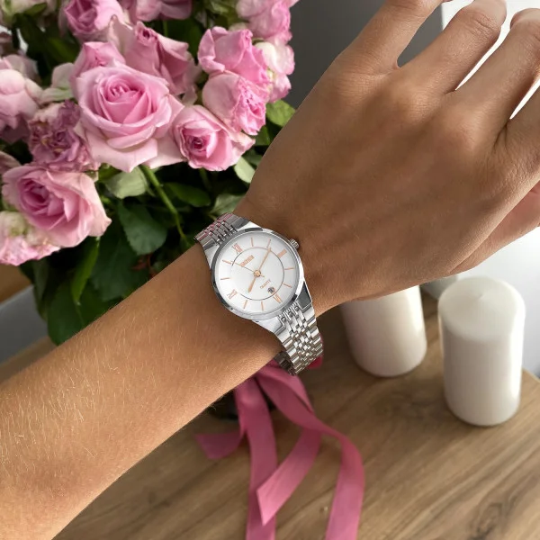 Жіночий годинник Skmei 9139WTGD-S White-Gold S фото 6