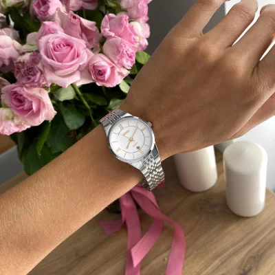 Жіночий годинник Skmei 9139WTGD-S White-Gold S