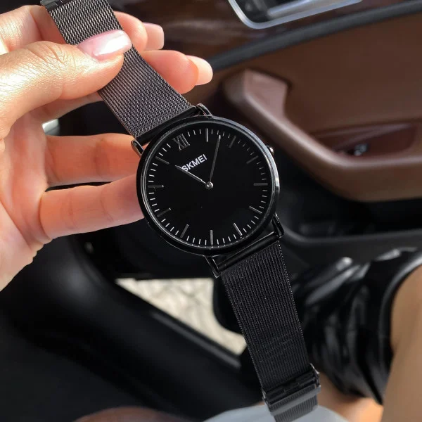 Жіночий годинник Skmei 1181SBKSI Black-Silver Steel фото 5