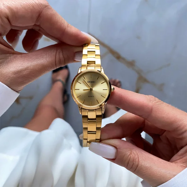 Жіночий годинник Skmei 1695GD Gold фото 3